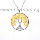 Фън Шуй Медальон Дървото на живота - Планински кристал