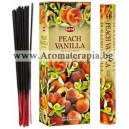 Hem Peach-Vanilla Incense Sticks