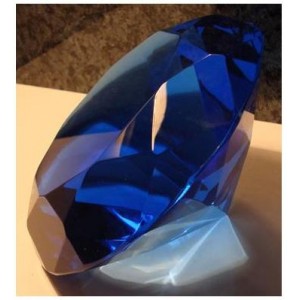Feng Shui Crystal Diamond - Blue